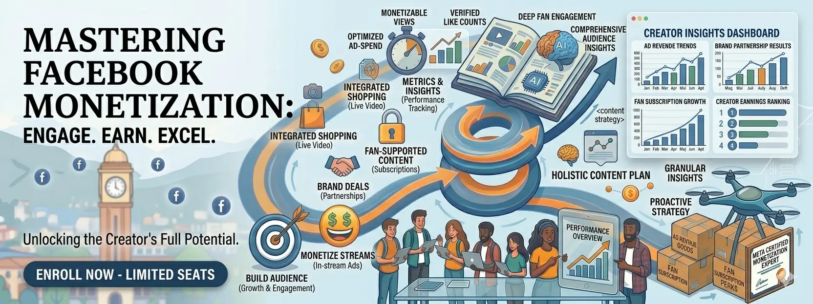 facebook monetization classes in dehradun