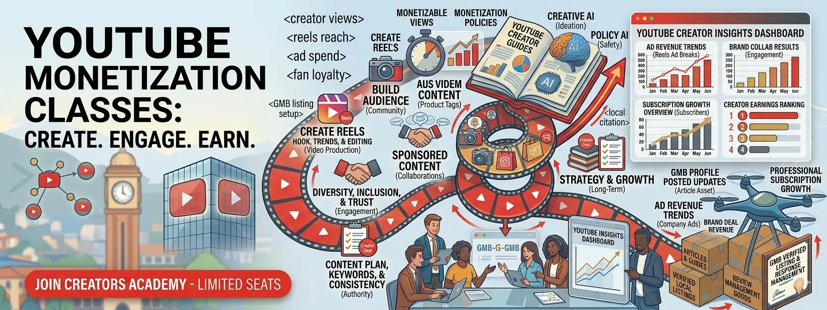 youtube monetization classes in dehradun