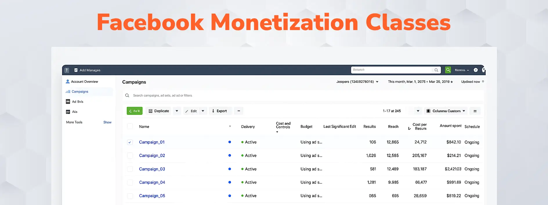 facebook monetization classes